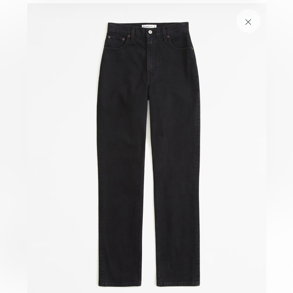 Abercrombie & Fitch Curve Love Ultra High Rise 90s Straight